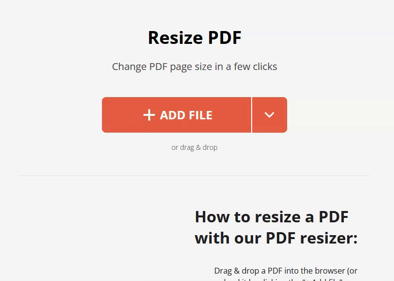 How to Resize a PDF Online Full Instruction PDF Candy